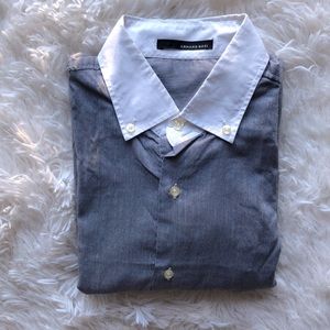 Armand Basi Pin Stripe Button Down Dress Shirt